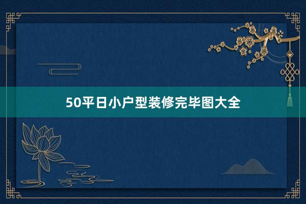 50平日小户型装修完毕图大全